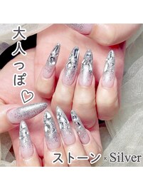 キラキラストーンxボルドー