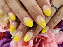 ダブルネイル(Double Nail)/【ほり】夏カラー☆イエロー