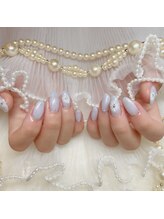 アイカ(Aika)/手書きフラワーネイル