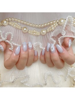 アイカ(Aika)/手書きフラワーネイル