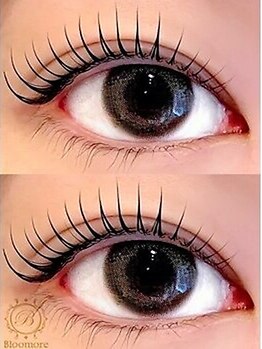 ブルーモア(Bloomore)の写真/《くるんと可愛いお目元に♪》瞳の形やまつ毛の状態を見極めて、お客様に似合うデザインをご提案◎
