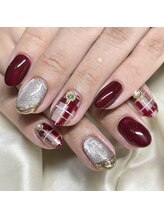 ソラール(SOLAR)/冬ネイル☆チェック柄