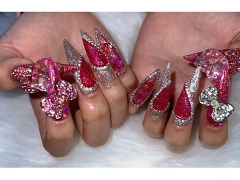 ネイルサロン ヴェルニ(NAIL SALON VERNIS)/ビジュ盛ハートネイル