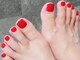 ネイルグランツ(nail glanz)の写真/【フットネイルもオススメ】1年中フットネイルを楽しみたい方はぜひ当サロンへ★ハンドと同時施術も可能◎