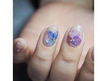 ホズリル(Hozril)/紫陽花ネイル