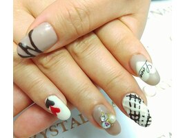 バレンタインネイル