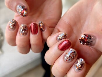 ネイル ドゥ 岡山駅前店(Nail Doux)/キラキラハッピーホログラム