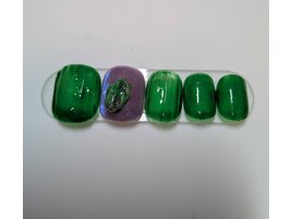 フットネイル≪グリーンガラス≫