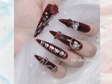 ピオミエルネイル 新宿(pio miel nail)/ロングスカルプ×ゴシック