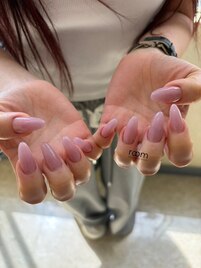 ミディアムネイル×ワンカラー