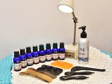 こだわりのオイルと道具！アロマの香りに癒やされます。