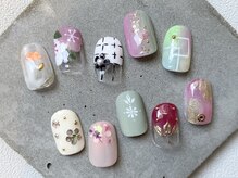 カラ ネイル 中津店(calla nail)/春先取りデザイン♪