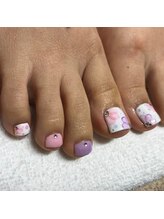 ジル 原店(JilL)/花柄フットネイル