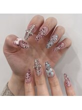 モカ 心斎橋(moca by Lee)/【Aina】ヒョウ柄ネイル