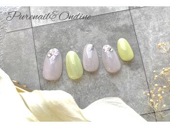ピュアネイルアンドオンディーヌ/定額シンプルデザイン