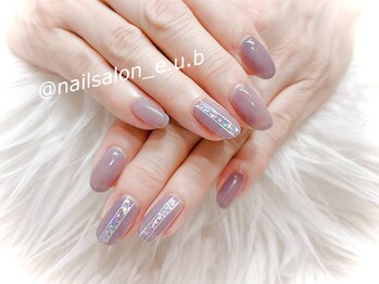 イーユービー(E.U.B)/パープル×ホログラムネイル