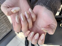 アース コアフュールボーテ 新潟中野山店 (EARTH Coiffure beaute')/キラキラニュアンスネイル