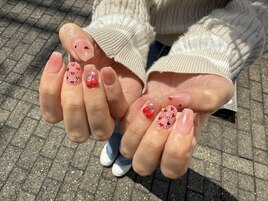 ガーリー/ちゅるん/チークネイル