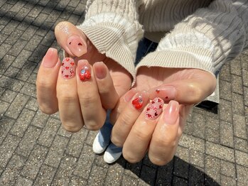 ガーリー/ちゅるん/チークネイル