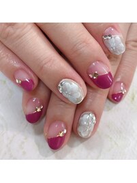 シンプルジェルネイル&本格ケア