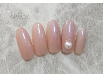 ビューティーネイルサロン クリアーズ(Clears)/偏光カラーにパールネイル♪