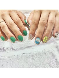 個性派ちぐはぐネイル★