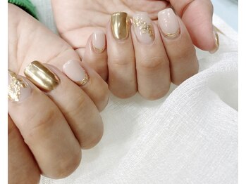 08ネイル(08 nail&school)/ミラーフラワー☆