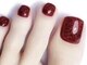 ロサネイル(rosa nail)の写真/サンダルの季節に◎【フットネイル】ワンカラ―★ウォーターケア付 初回¥6500◇アート追加OK/2色までOK！