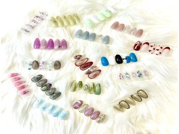 オニールヘア ネイルアンドスパ(Onir Hair Nail & Spa)の写真/可愛く流行のデザインも豊富にそろえております◎季節に合わせて楽しめるデザインで流行を先取り☆