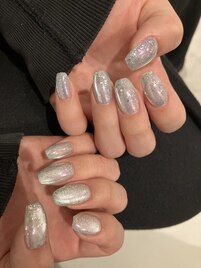 マグネット×ラメ