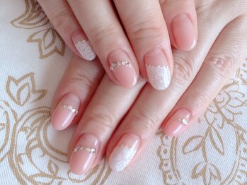 テテ ネイル(tete nail)/大人カワイイ手描きレース♪