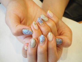 大理石デザインネイル