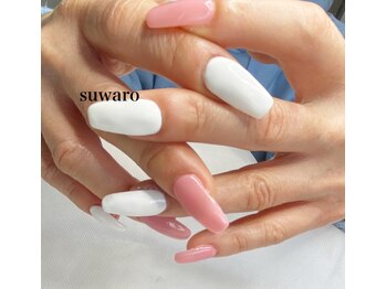スワロ(suwaro)/シンプル春ネイル