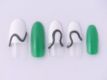 ネイル リッチ(Nail Rich)/うねうね×グリーン