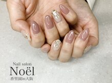 ノエル(Noel)/くすみピンク×シェルネイル