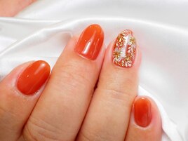 インド刺繍フラワーネイル