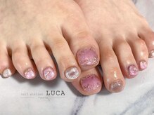 ネイルアトリエルカ(nail atelier LUCA)/W-122 マグネットフラワーネイル