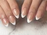 《hand》フレンチネイル【ベースクリア】¥7,500-［パラジェル変更可］
