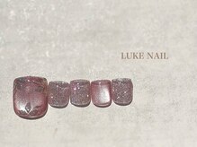 ルークネイル(LUKE NAIL)/マグネットフラワーフットネイル