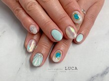 ネイルアトリエルカ(nail atelier LUCA)/M-121 夏色マーメイドネイル