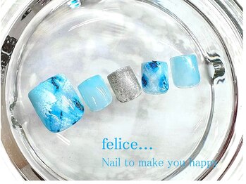 ネイルサロン フェリーチェ 東川口店(Felice)/【定額フットネイル】¥8500