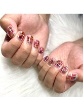 アイラス うるま市/秋！チェック柄ネイル