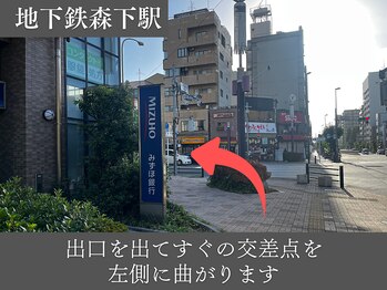 楽眠整体/森下駅からのアクセス