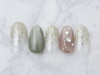 イエナネイル 都立大学(Yena Nail)/ラメグラ/イエベ/ビジュー