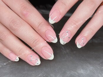 オフィス◎カラーフレンチネイル