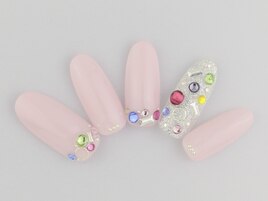 カラフルストーンネイル