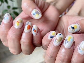 絵の具ネイル Pg アンティム ネイル Intime Nail のフォトギャラリー ホットペッパービューティー