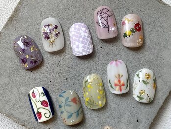 カラ ネイル 中津店(calla nail)/春先取りデザイン♪