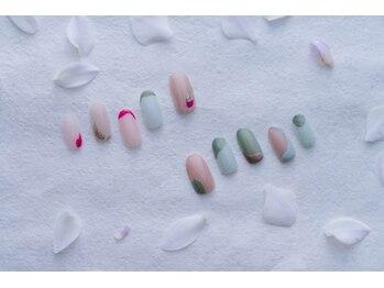 ツメトトノウ/2022四季_冬ネイル-鮭魚群-