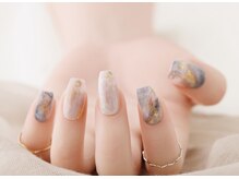 エムスラッシュ ソル センター南(M.SLASH SOL)/大理石風ニュアンスネイル